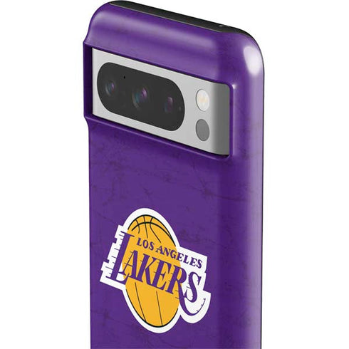 NBA Los Angeles Lakers Purple Primary Logo Google Pixel 8 Pro Impact Case